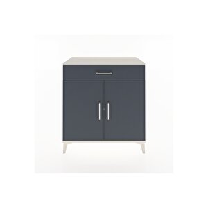 Hyperion Şifonyer Tek Raflı Tek Çekmeceli 2 Kapaklı 88x44x96 Aytaşı-antrasit