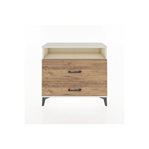 Arges Şifonyer Tek Raflı 2 Çekmeceli 88x30x80 Aytaşı-çam