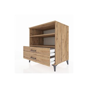 Kronos Şifonyer 2 Raflı 2 Çekmeceli 88x59x96 Çam-çam