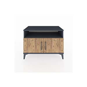 Hyperion Şifonyer 2 Raflı 2 Kapaklı 88x44x64 Antrasit-çam