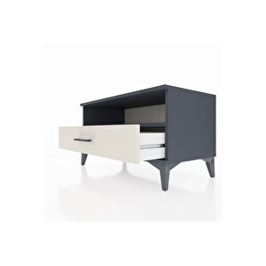 Hyperion Şifonyer Tek Raflı Tek Çekmeceli 88x44x48 Antrasit-aytaşı