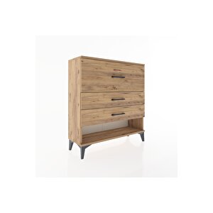 Arges Şifonyer 3 Çekmeceli 88x30x96 Çam-çam