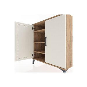 Hyperion Şifonyer 3 Raflı 2 Kapaklı 88x44x96 Çam-aytaşı