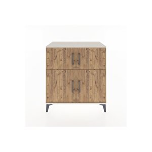 Hyperion Şifonyer 2 Raflı 4 Kapaklı 88x44x96 Aytaşı-çam