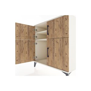 Hyperion Şifonyer 2 Raflı 4 Kapaklı 88x44x96 Aytaşı-çam