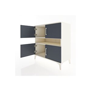 Hyperion Şifonyer 2 Raflı 4 Kapaklı 88x44x96 Aytaşı-antrasit