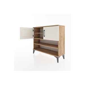 Arges Şifonyer 3 Raflı 2 Kapaklı 88x30x80 Çam-aytaşı