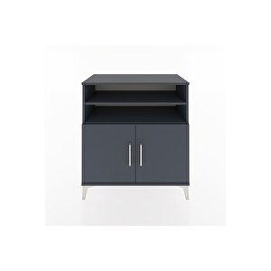 Hyperion Şifonyer 3 Raflı 2 Kapaklı 88x44x96 Antrasit-antrasit