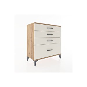 Hyperion Şifonyer 4 Çekmeceli 88x44x96 Çam-aytaşı