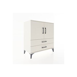 Hyperion Şifonyer 2 Raflı 2 Çekmeceli 2 Kapaklı 88x44x96 Aytaşı-aytaşı