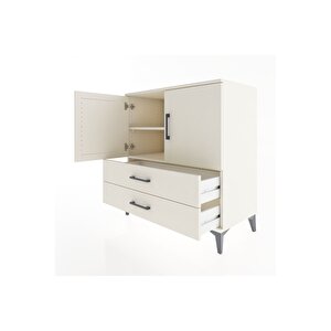 Hyperion Şifonyer 2 Raflı 2 Çekmeceli 2 Kapaklı 88x44x96 Aytaşı-aytaşı