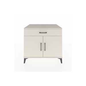 Kronos Şifonyer Tek Raflı Tek Çekmeceli 2 Kapaklı 88x59x80 Aytaşı-aytaşı