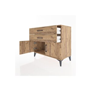 Hyperion Şifonyer 2 Çekmeceli 2 Kapaklı 88x44x80 Çam-çam