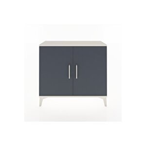 Arges Şifonyer Tek Raflı 2 Kapaklı 88x30x80 Aytaşı-antrasit