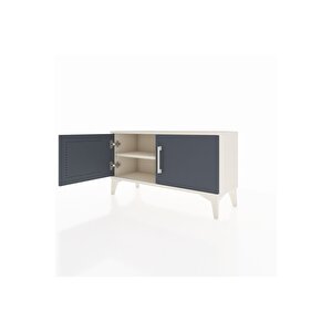 Arges Şifonyer Tek Raflı 2 Kapaklı 88x30x48 Aytaşı-antrasit