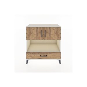 Hyperion Şifonyer 3 Raflı Tek Çekmeceli 2 Kapaklı 88x44x96 Aytaşı-çam