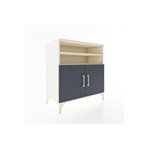 Hyperion Şifonyer 3 Raflı 2 Kapaklı 88x44x96 Aytaşı-antrasit