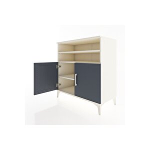 Hyperion Şifonyer 3 Raflı 2 Kapaklı 88x44x96 Aytaşı-antrasit