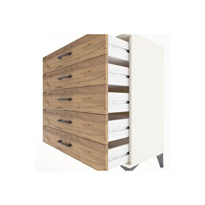 Hyperion Şifonyer 5 Çekmeceli 88x44x96 Aytaşı-çam