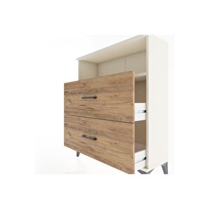 Arges Şifonyer Tek Raflı 2 Çekmeceli 88x30x106 Aytaşı-çam