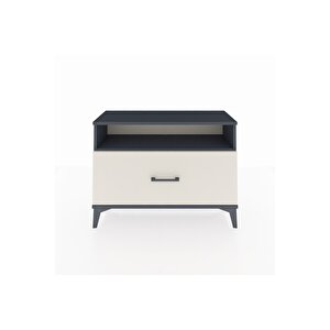 Arges Şifonyer Tek Raflı Tek Çekmeceli 88x30x64 Antrasit-aytaşı