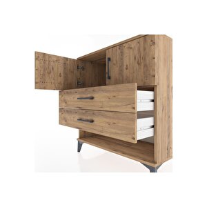 Hyperion Şifonyer Tek Raflı 2 Çekmeceli 2 Kapaklı 88x44x96 Çam-çam