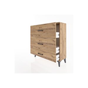 Arges Şifonyer 3 Çekmeceli 88x30x96 Çam-çam