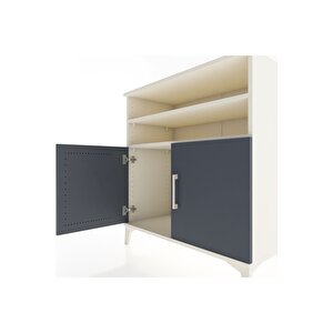 Hyperion Şifonyer 2 Raflı 2 Kapaklı 88x44x96 Aytaşı-antrasit