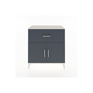 Hyperion Şifonyer Tek Raflı Tek Çekmeceli 2 Kapaklı 88x44x96 Aytaşı-antrasit