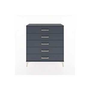 Arges Şifonyer 5 Çekmeceli 88x30x96 Antrasit-antrasit