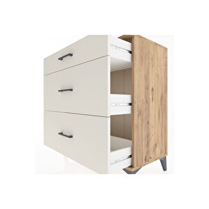 Hyperion Şifonyer 3 Çekmeceli 88x44x96 Çam-aytaşı