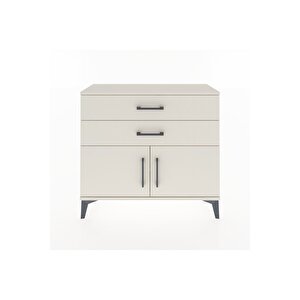 Arges Şifonyer Tek Raflı 2 Çekmeceli 2 Kapaklı 88x30x80 Aytaşı-aytaşı