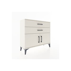 Arges Şifonyer Tek Raflı 2 Çekmeceli 2 Kapaklı 88x30x80 Aytaşı-aytaşı