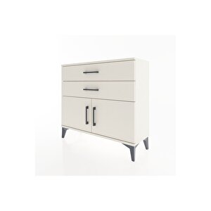 Arges Şifonyer Tek Raflı 2 Çekmeceli 2 Kapaklı 88x30x80 Aytaşı-aytaşı