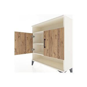 Arges Şifonyer 3 Raflı 2 Kapaklı 88x30x96 Aytaşı-çam