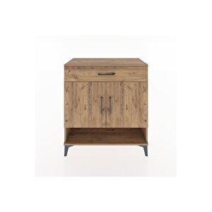 Hyperion Şifonyer 2 Raflı Tek Çekmeceli 2 Kapaklı 88x44x96 Çam-çam