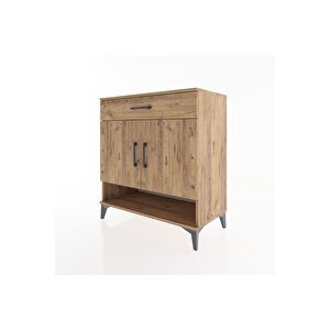 Hyperion Şifonyer 2 Raflı Tek Çekmeceli 2 Kapaklı 88x44x96 Çam-çam