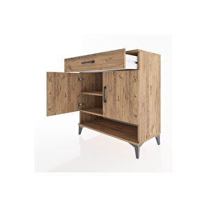 Hyperion Şifonyer 2 Raflı Tek Çekmeceli 2 Kapaklı 88x44x96 Çam-çam