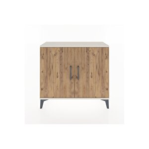 Arges Şifonyer Tek Raflı 2 Kapaklı 88x30x80 Aytaşı-çam