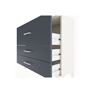 Arges Şifonyer 3 Çekmeceli 88x30x80 Aytaşı-antrasit