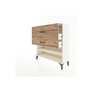 Arges Şifonyer Tek Raflı 2 Çekmeceli 88x30x96 Aytaşı-çam