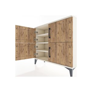 Arges Şifonyer 3 Raflı 4 Kapaklı 88x30x80 Aytaşı-çam