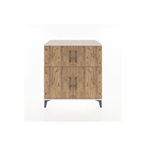 Hyperion Şifonyer 2 Raflı 4 Kapaklı 88x44x96 Aytaşı-çam
