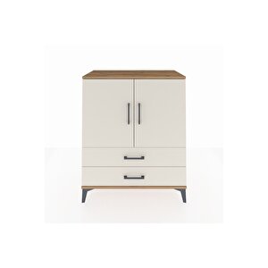 Hyperion Şifonyer 2 Raflı 2 Çekmeceli 2 Kapaklı 88x44x106 Çam-aytaşı