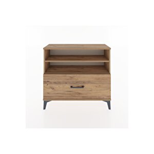 Arges Şifonyer 2 Raflı Tek Çekmeceli 88x30x80 Çam-çam