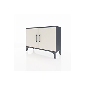 Arges Şifonyer Tek Raflı 2 Kapaklı 88x30x64 Antrasit-aytaşı