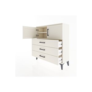 Arges Şifonyer 2 Raflı 3 Çekmeceli 2 Kapaklı 88x30x96 Aytaşı-aytaşı