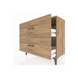 Kronos Şifonyer 2 Çekmeceli 88x59x80 Çam-çam