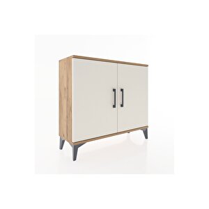 Arges Şifonyer Tek Raflı 2 Kapaklı 88x30x80 Çam-aytaşı