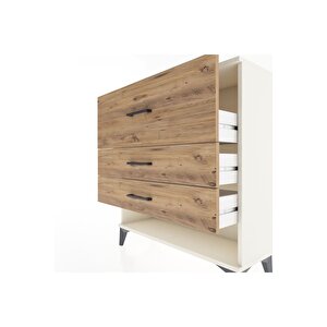 Arges Şifonyer 3 Çekmeceli 88x30x96 Aytaşı-çam